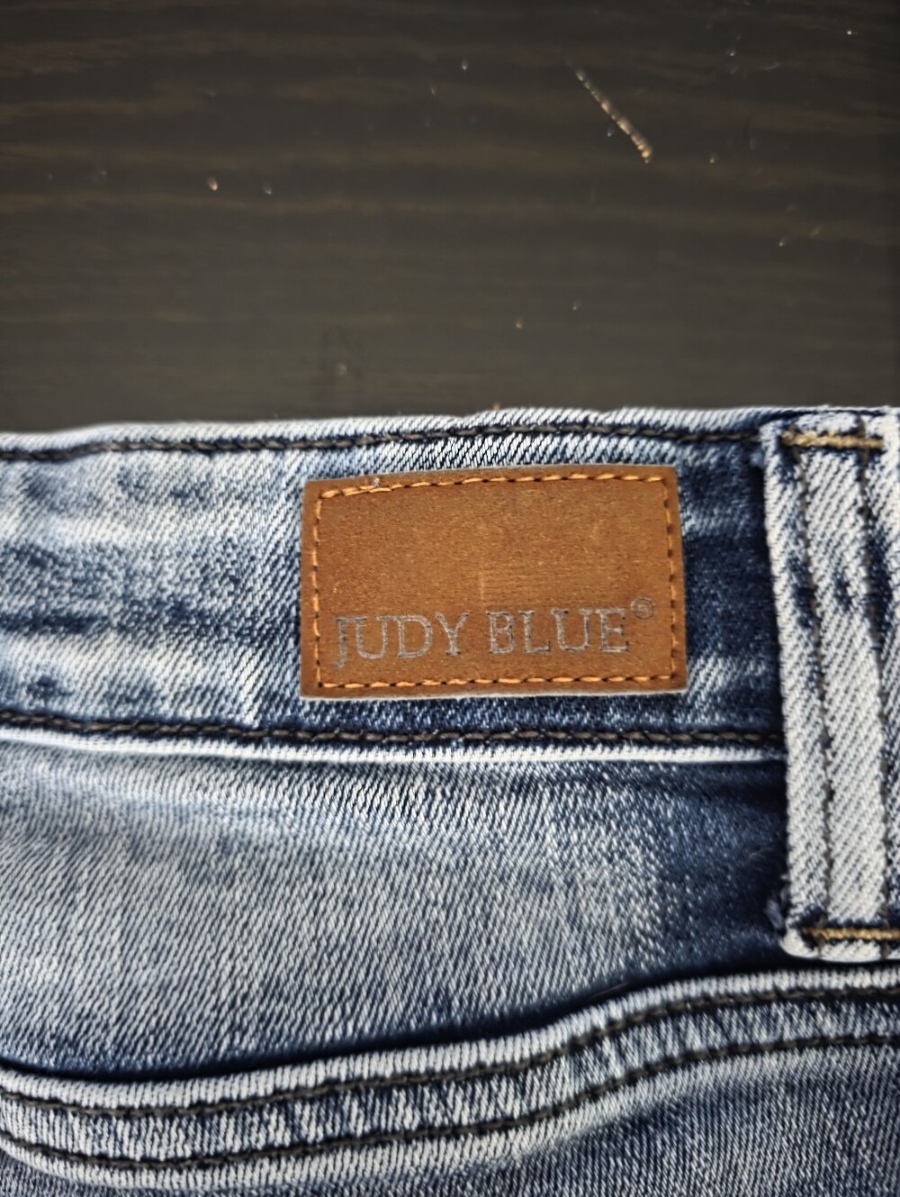 Judy Blue Skinny Fit Size 3/26 Distressed Raw Hem Button Fly Stretch Denim Jeans - Picture 16 of 16